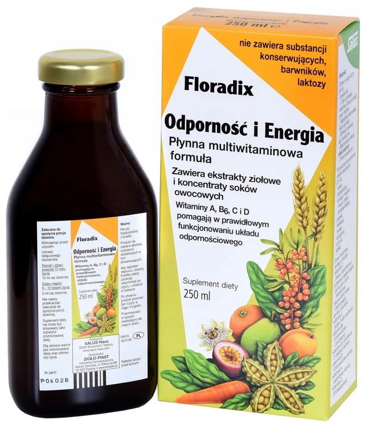 Floradix Odpornosc i energia 250 ml