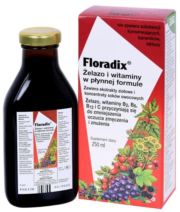 Floradix Zelazo 250ml
