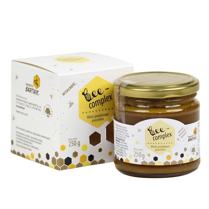 Bartnik Bee Complex 250g  ( miod+pylek+ pierzga+ propolis+ mleczko pszczele)