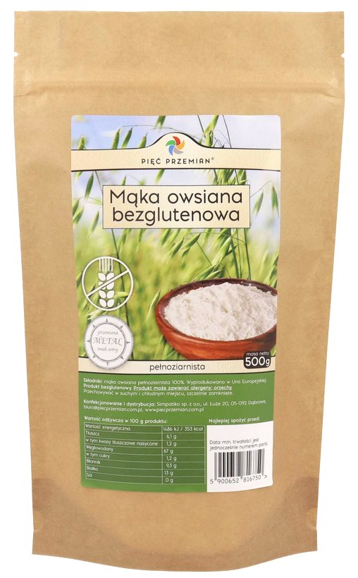 Piec Przemian Maka Owsiana bezglutenowa 500g