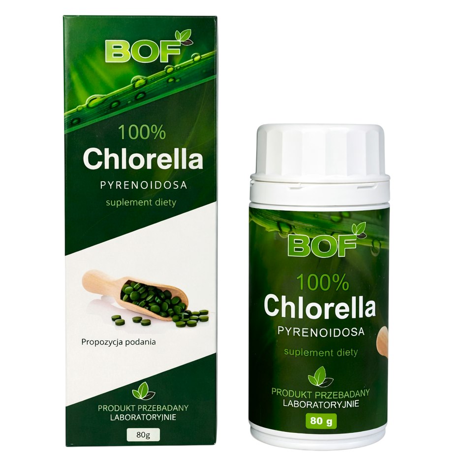 100% chlorella pyrenoidosa 80g 400 tab BOF
