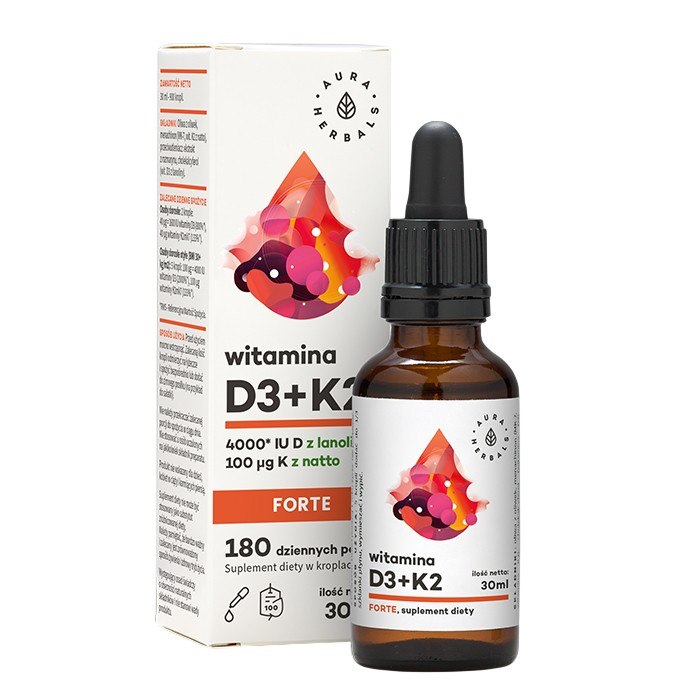 Aura Herbals wit D3+K2-  30ml- 900 kropli