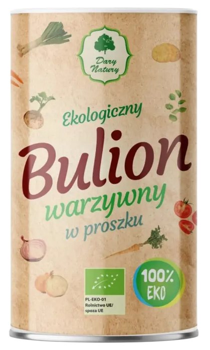 Bulion warzywny w proszku BIO 200g DARY NATURY