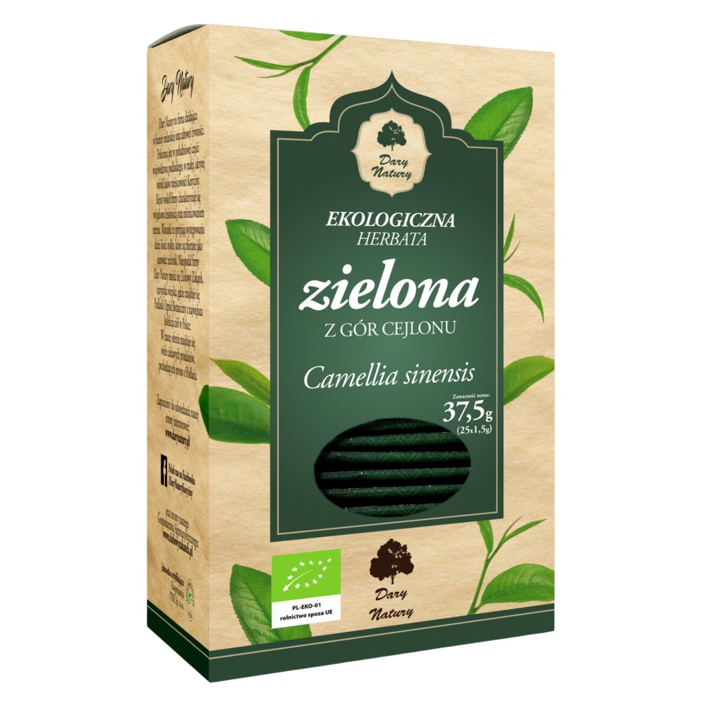 Dary Natury Herb. Eko Zielona z Gor Cejlonu 25x1,5g