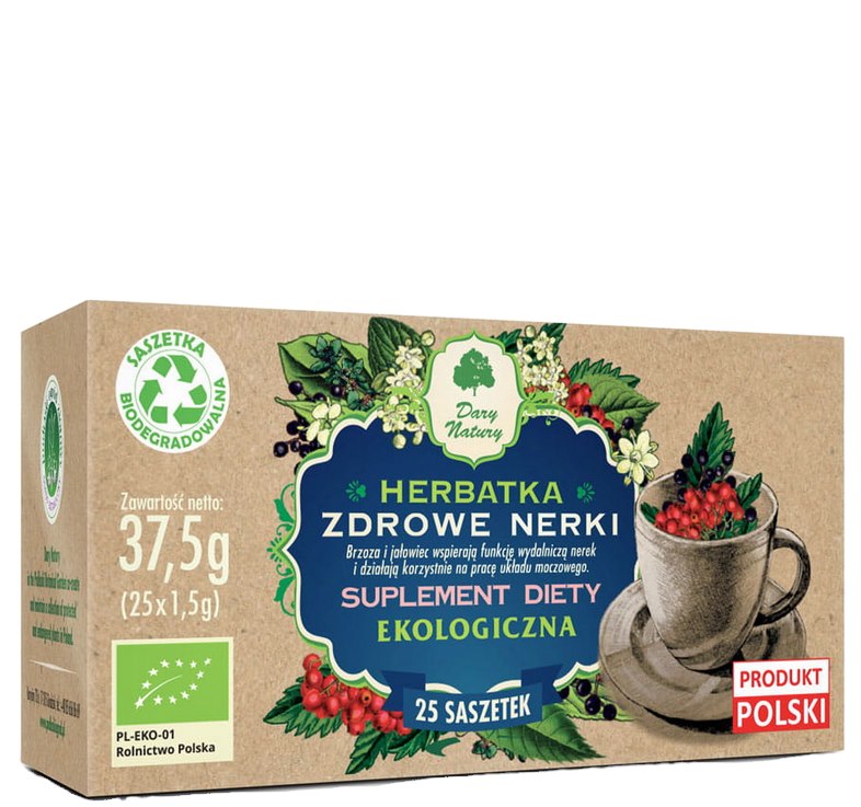 Dary natury H. Zdrowe nerki EKO 25x1,5g - Suplement diety