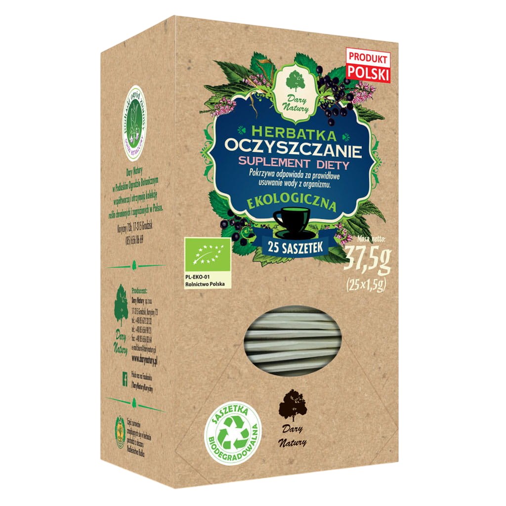 Dary Natuty Herbatka Oczyszczanie -25x1,5g
