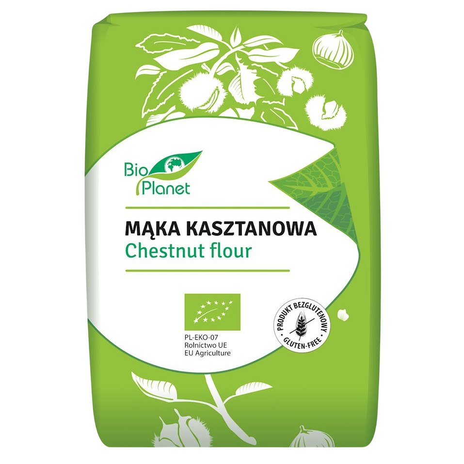 BIOPLANET Mąka kasztanowa bezglutenowa BIO 400g