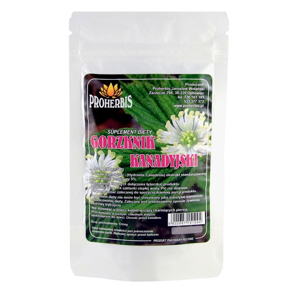 Proherbis Gorzknik Kanadyjski ekstrakt- 30g