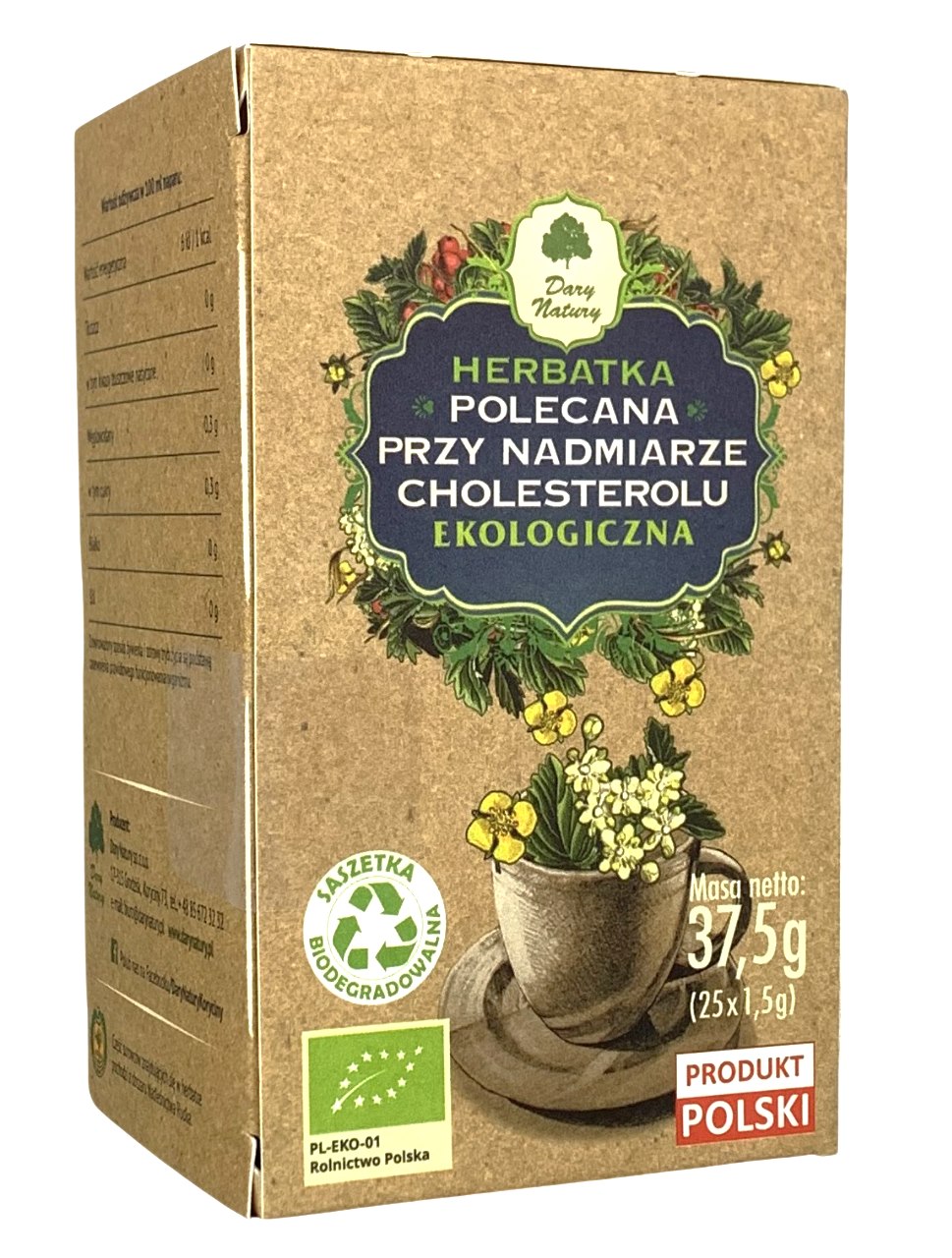 Dary natury herbatka cholesterol saszetki 25x1,5g