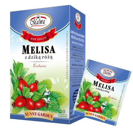 Malwa melisa z dzika różą