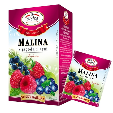 Malwa malina z jagoda  i acai -20x2g