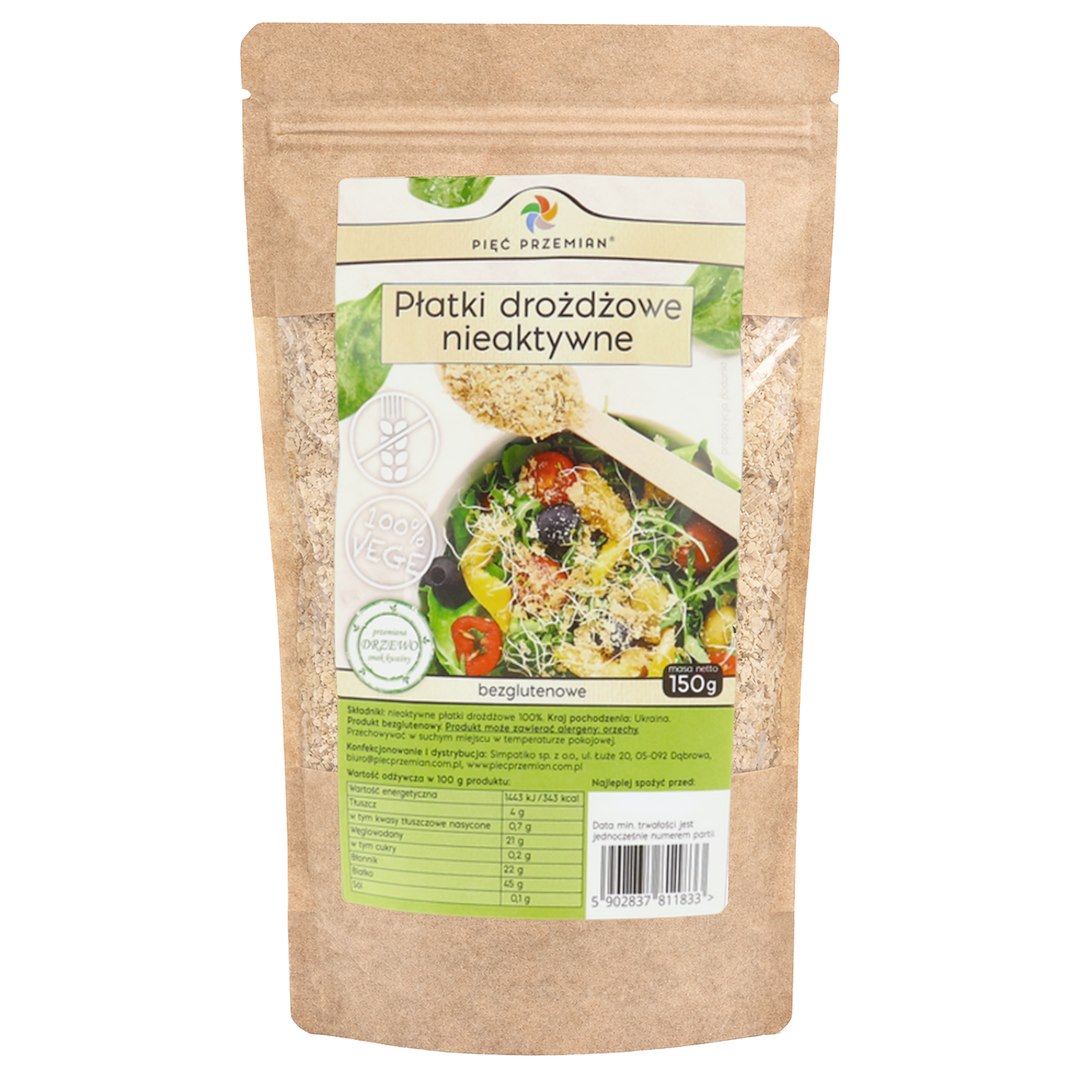 Piec Przymian Platki drozdzowe nieaktywne 100% gluten free 150g