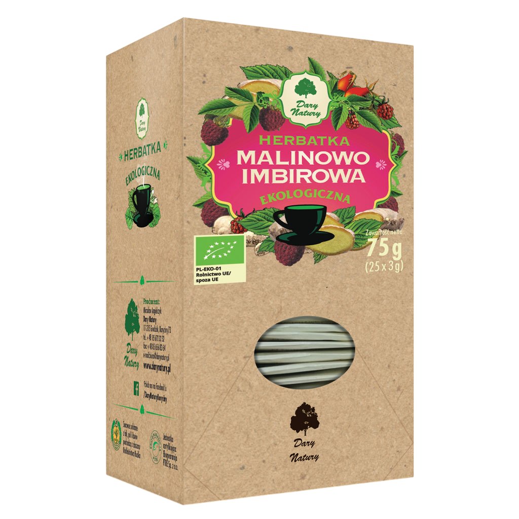 Dary Natury Herb. Malinowo Imbirowa- 25x3g