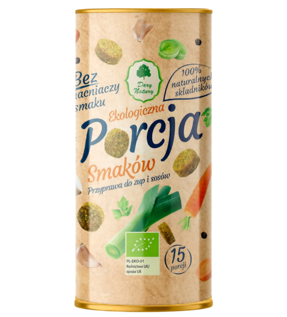 Porcja smaków przyprawa do zup i sosów BIO 120g (15 porcji) DARY NATURY