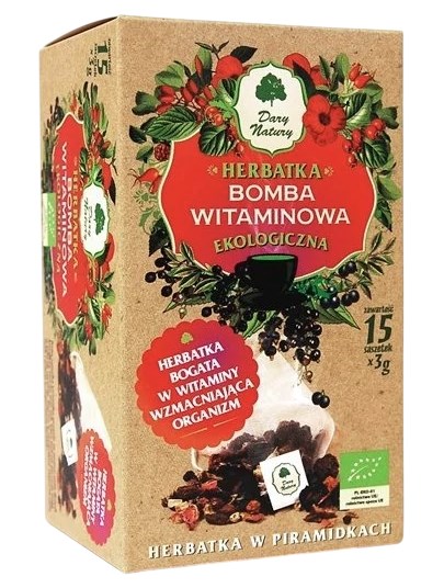 Dary Natury Herbatka Bomba Witaminowa Piramidki 15x3g