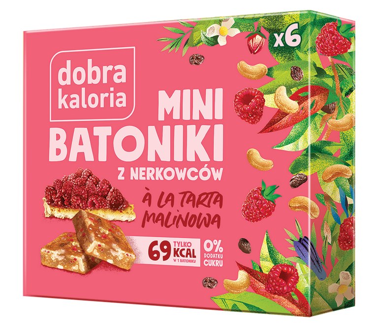 Dobra Kaloria Mini Batoniki A' la Tarta malinowa (6x17g)
