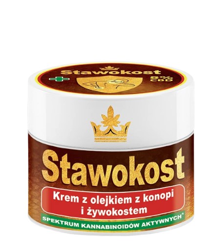 ASEPTA Stawokost-krem 50ml z olejkiem z konopi i zywokostem 5% cbd