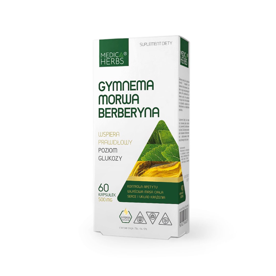 MEDICA HERBS Gymnema, Morwa, Berberyna 60 kaps.