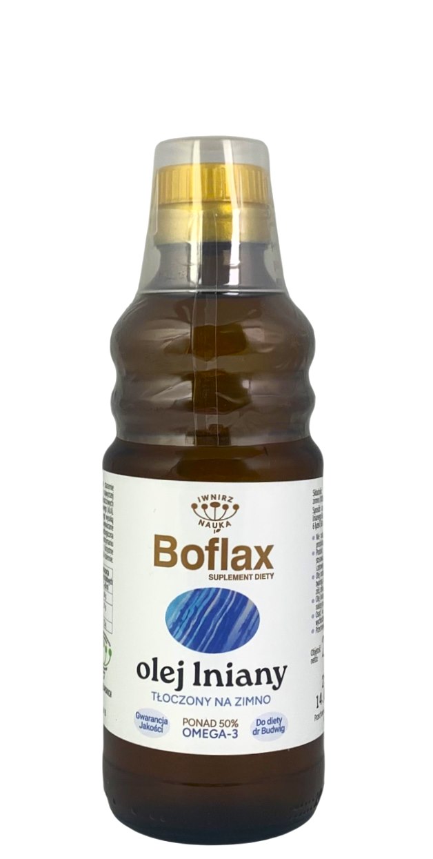 Instytut Wnirz Olej lniany 0,25 Boflax do diety Dr Budwig
