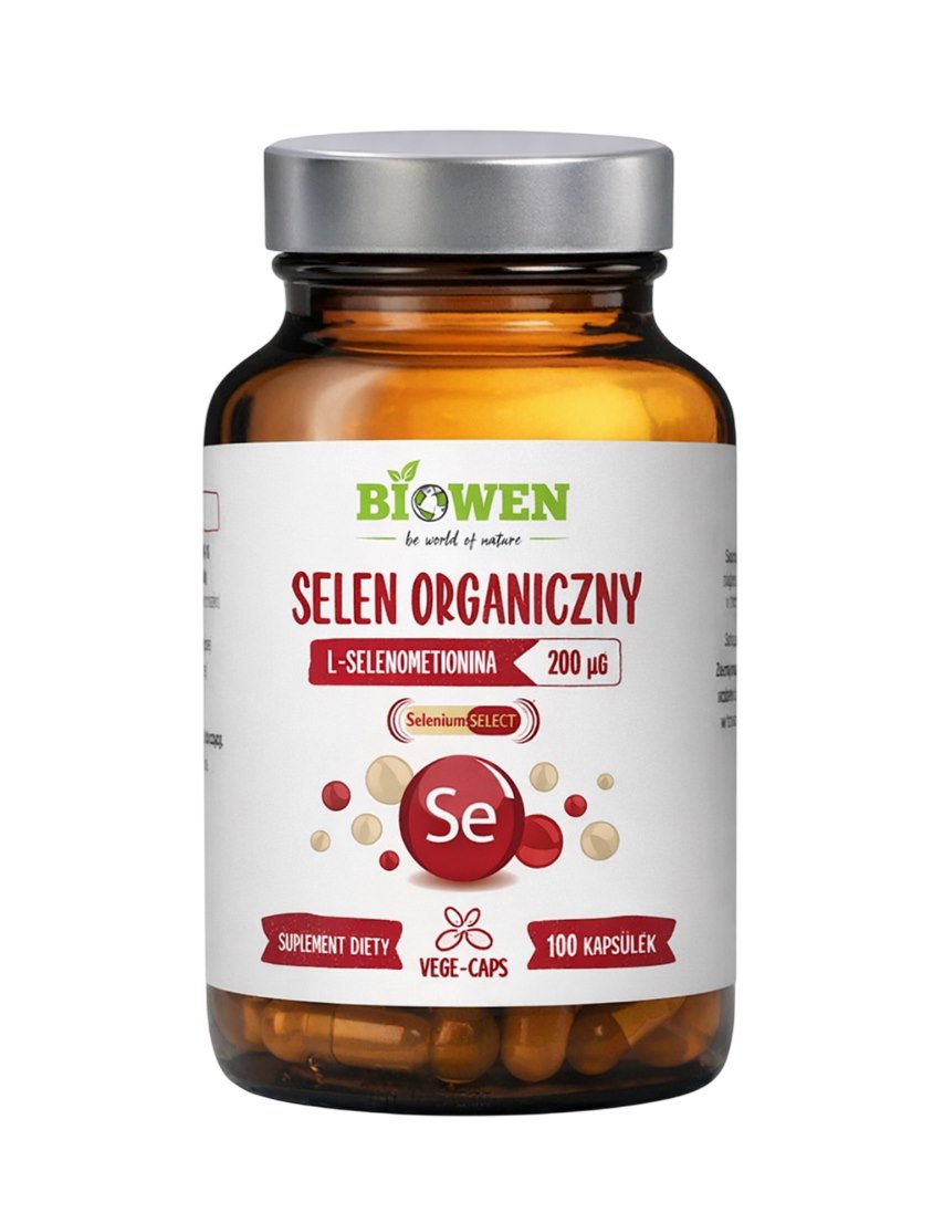 Biowen Selen Organiczny 200mg- 100 kaps