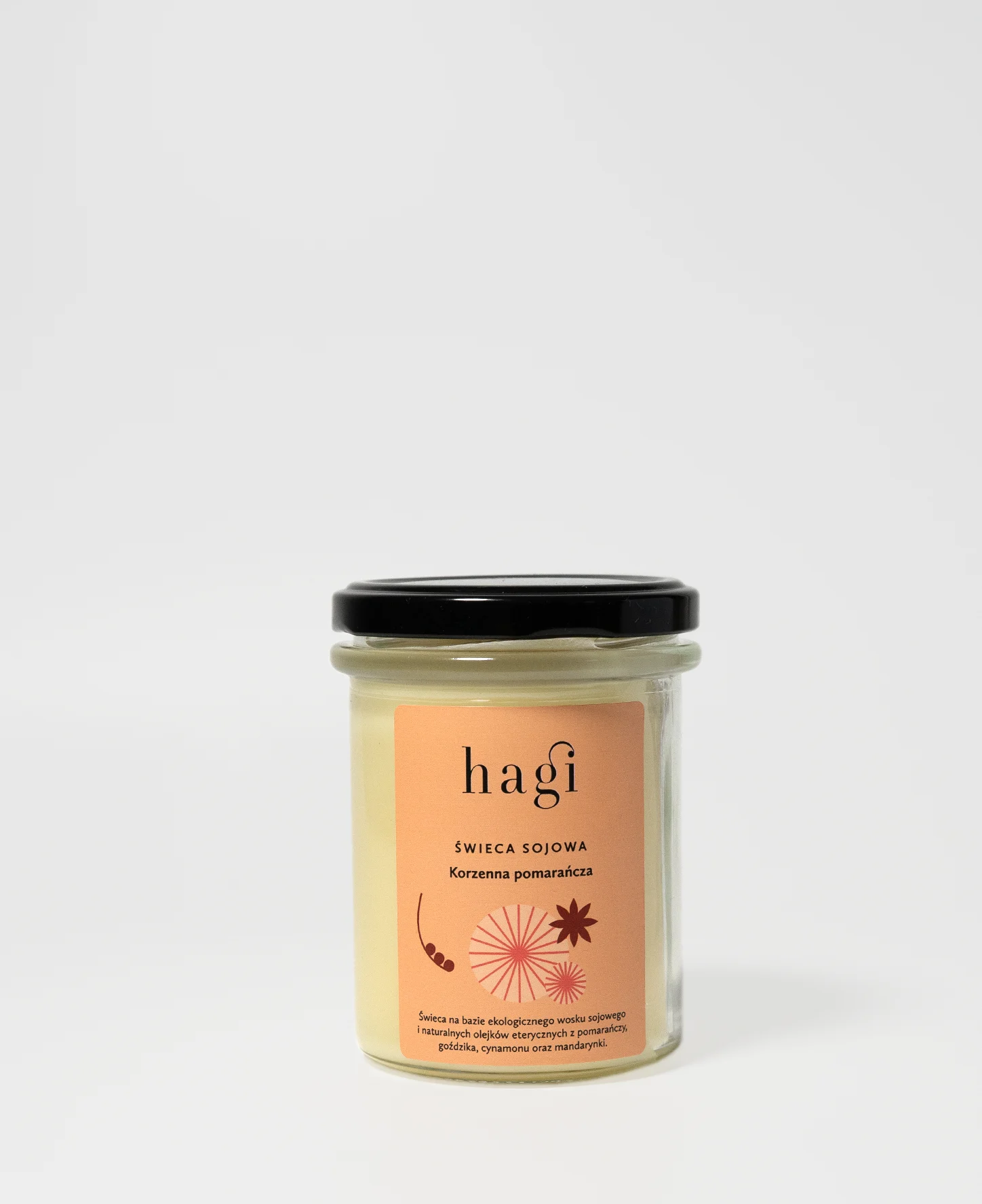 Hagi Świeca Sojowa KORZENNA POMARAŃCZA- 215ml