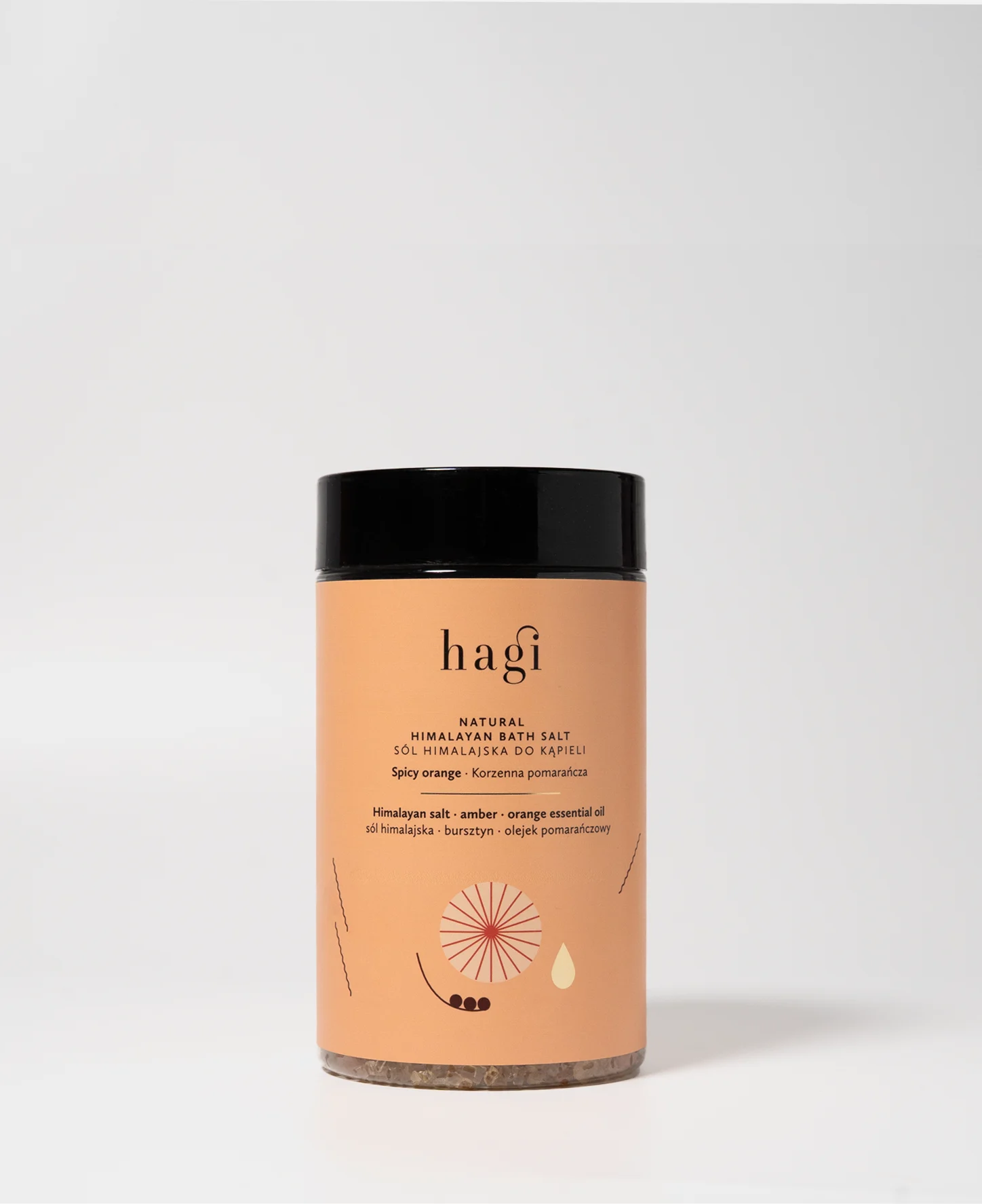 Hagi Sól Himalajska do kąpieli KORZENNA POMARAŃCZA- 480g
