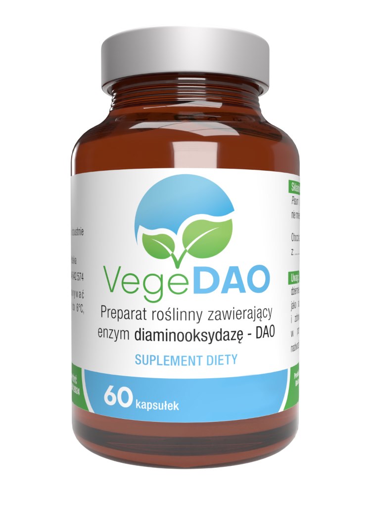 VegeDAO enzym diaminooksydaza 200mU, 60kaps.