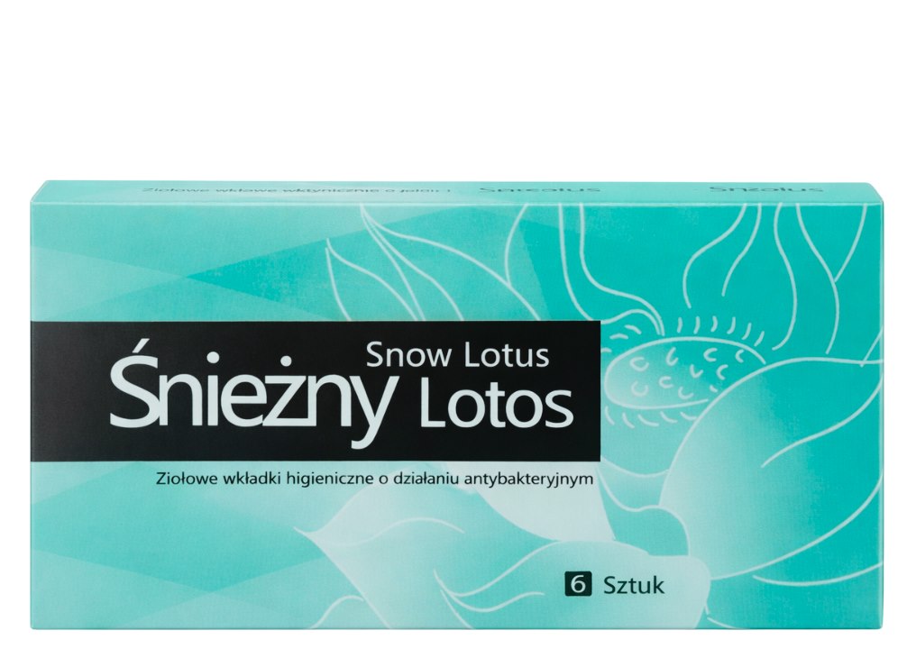 ŚNIEŻNY LOTOS 6 sztuk - ziołowe wkładki higieniczne o działaniu antybakteryjnym