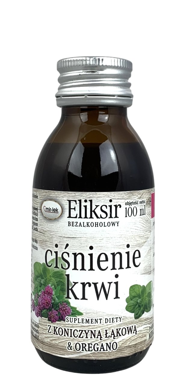 Eliksir dla utrzymania prawidłowego poziomu ciśnienia krwi bezalkoholowy 100ml MIR-LEK