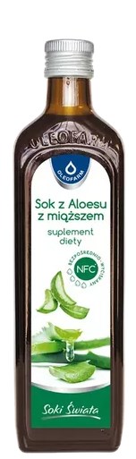 Oleofarm Sok Aloes z miazszem 500ml
