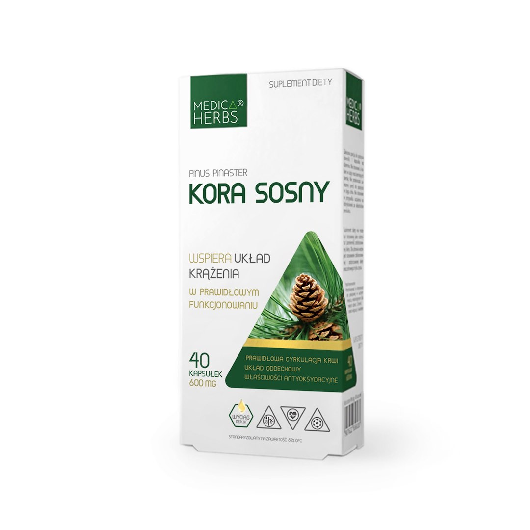 Medica Herbs Kora Sosny 40 kaps
