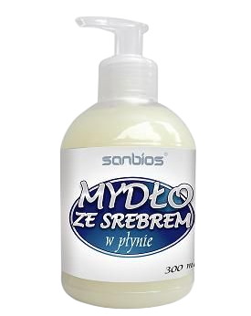 Sanbios mydlo w plynie ze srebrem 300 ml