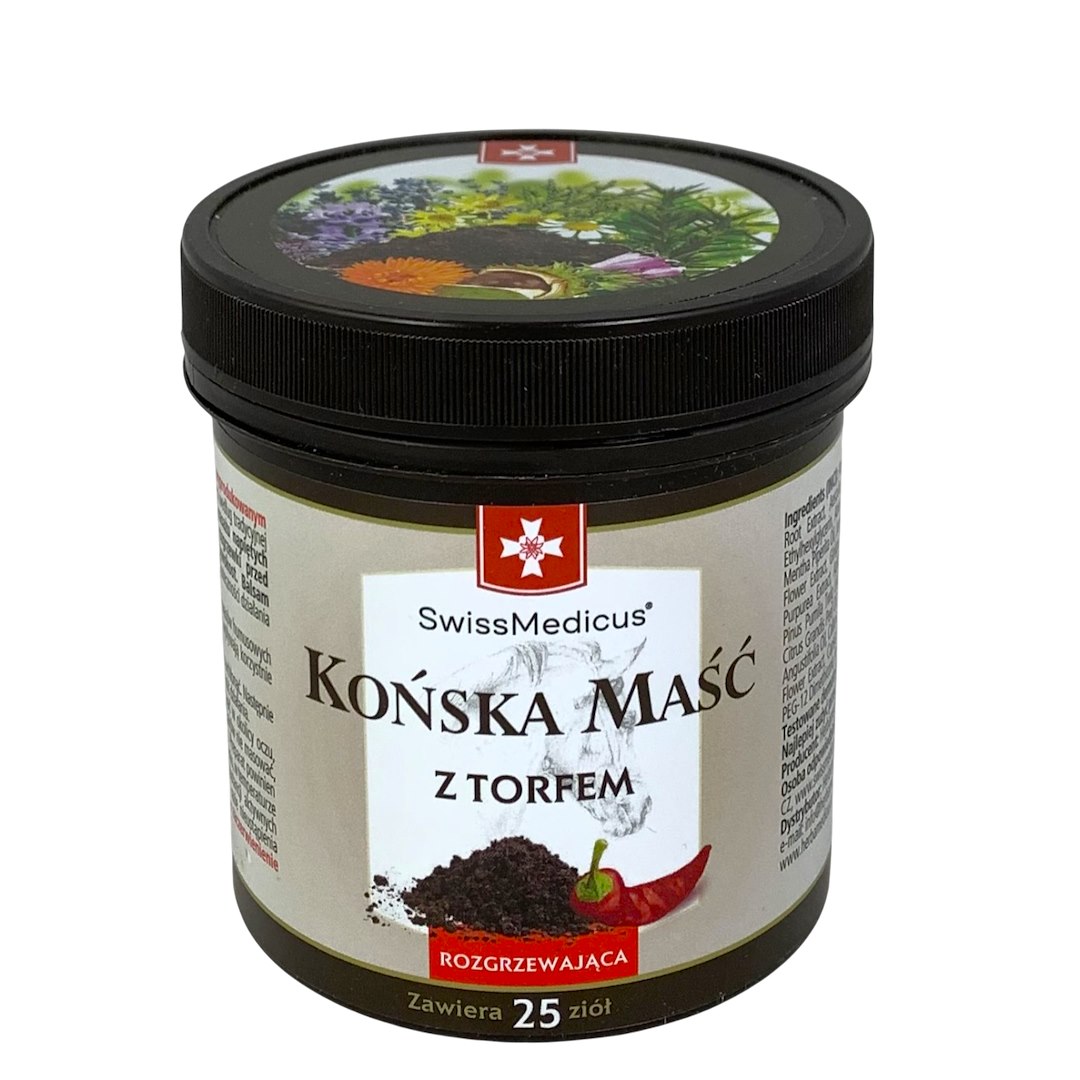 Swiss Medicus Końska Maść z Torfem Rozgrzewajaca 225 ml