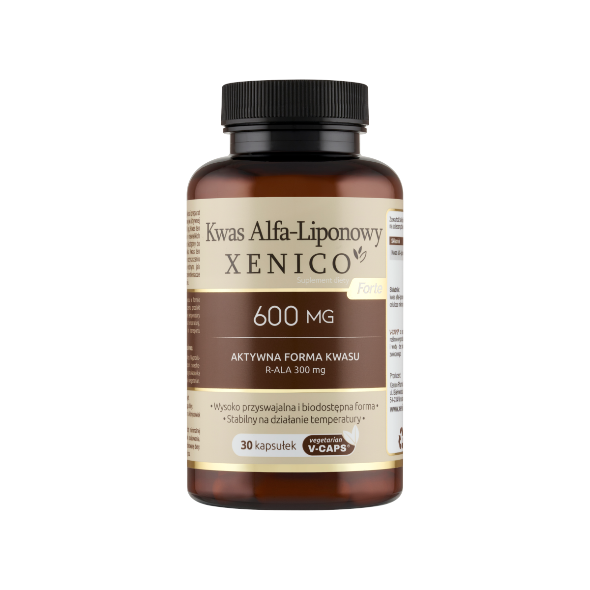 Xenico kwas alfa-liponowy forte 30 kaps