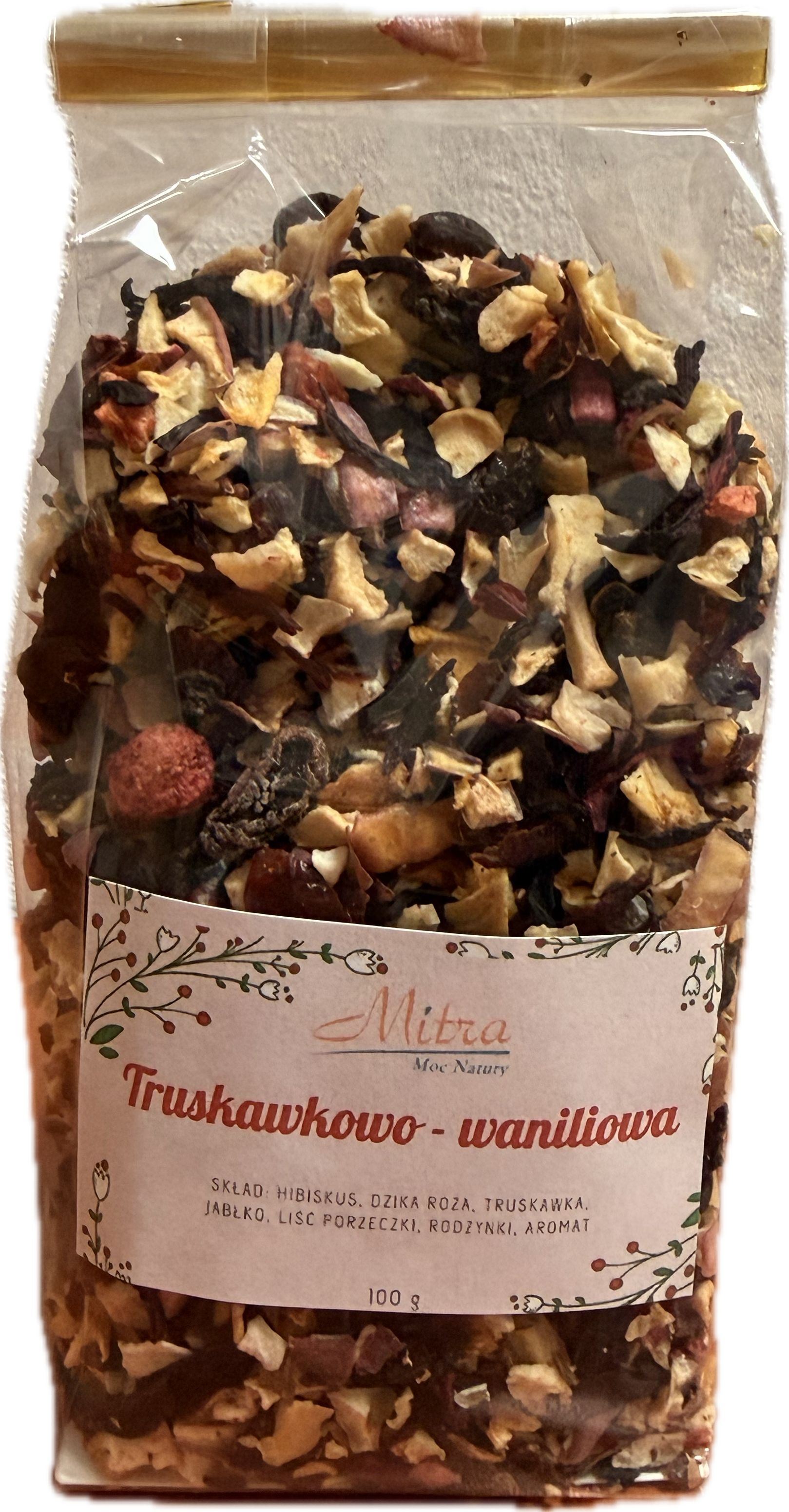 Mitra Herbatka owocowa Truskawkowo-waniliowa- 100g