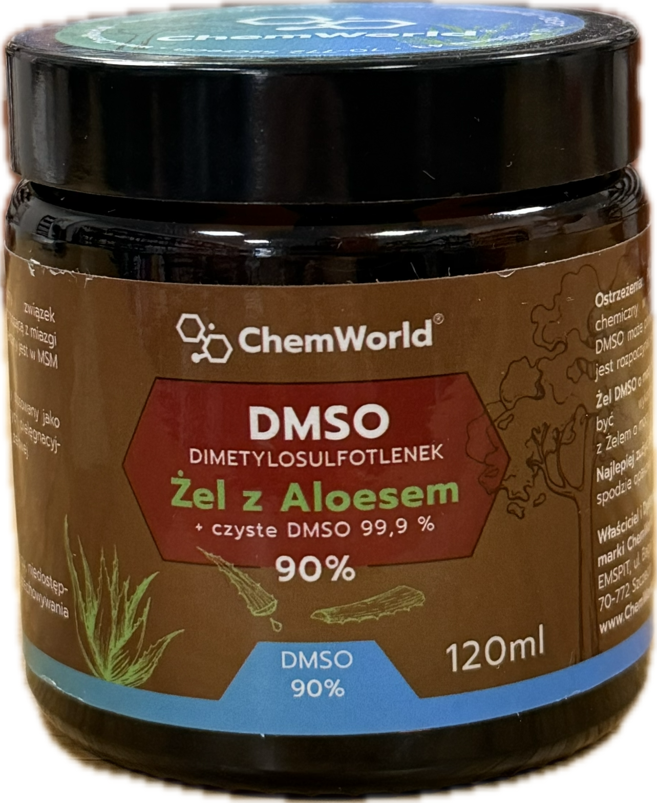 Chemworld Żel DMSO 90% z aloesem 120 ml