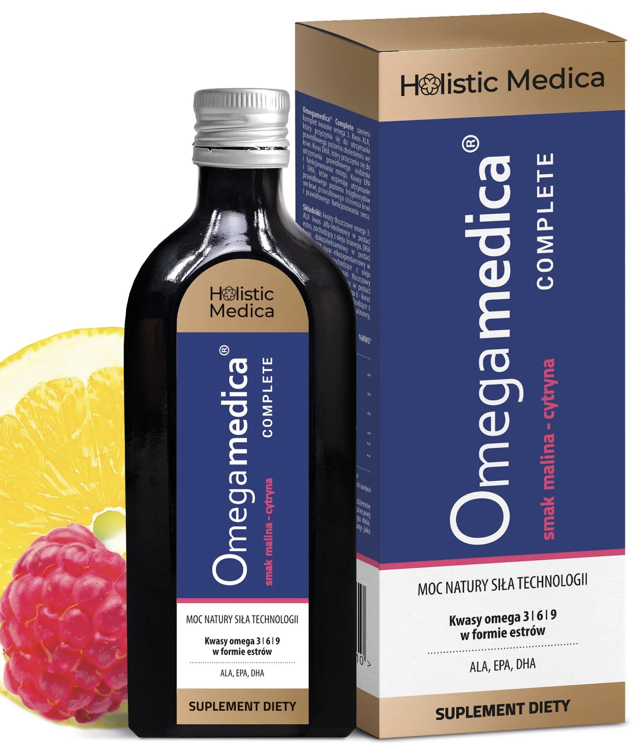 Holistic Medica Omega Complete 250ml Malina-Cytryna