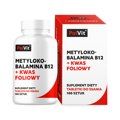 Polvit Metylokobalamina b12 + kwas foliowy- 100tab