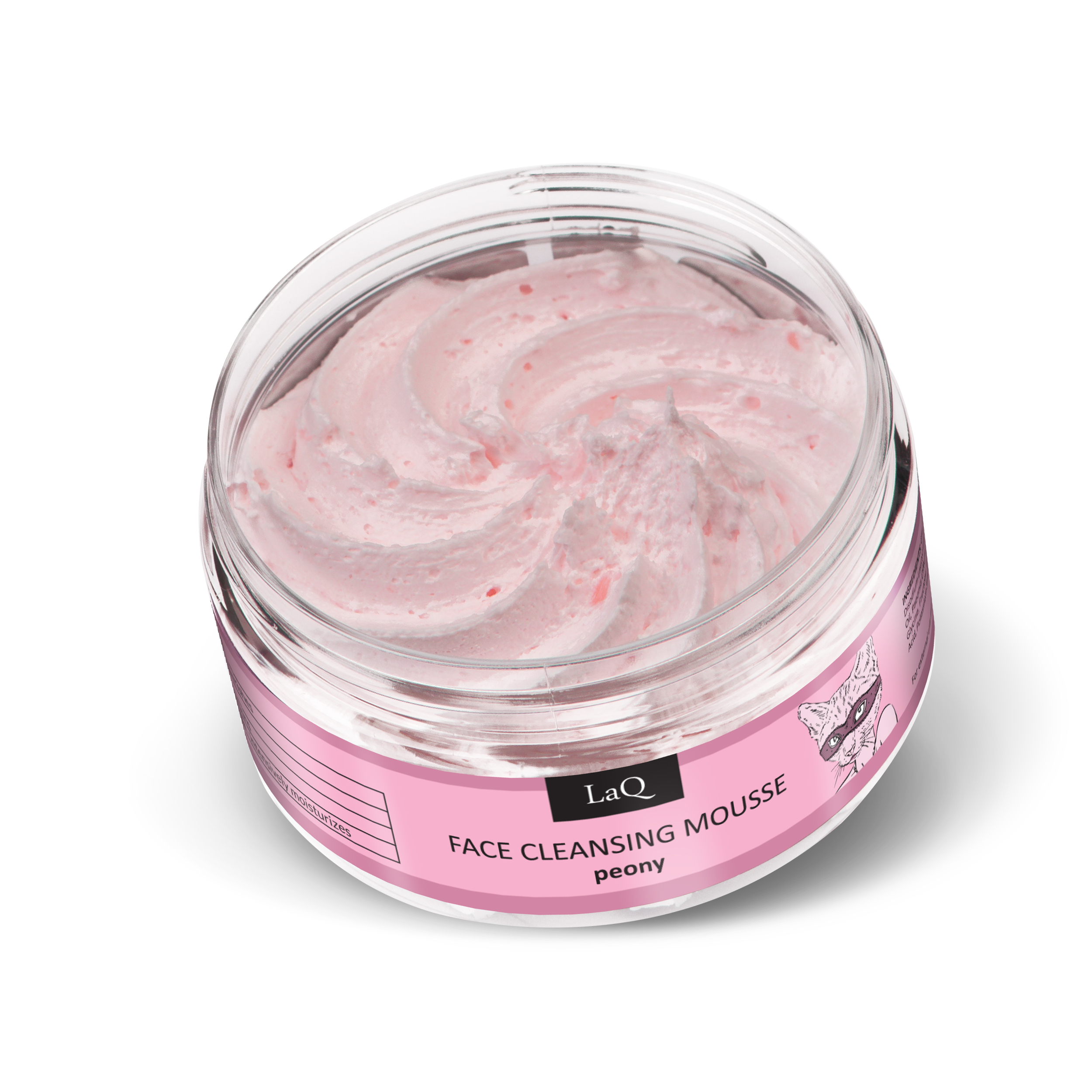 LAQ Lekki mus do mycia twarzy- Piwonia- 40g
