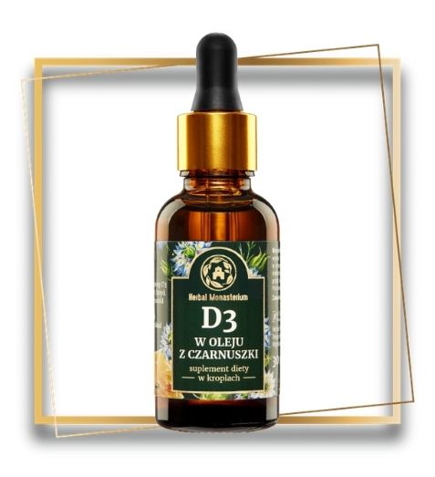 Herbal Pharmaceutical D3 2000 w oleju z czarnuszki-30ml