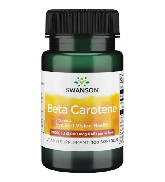 SWANSON Beta Karoten 10.000IU, 100żelk.