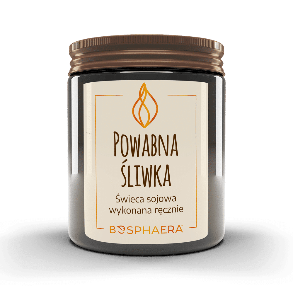 Bosphaera Świeca Sojowa Powabna Śliwka- 190g