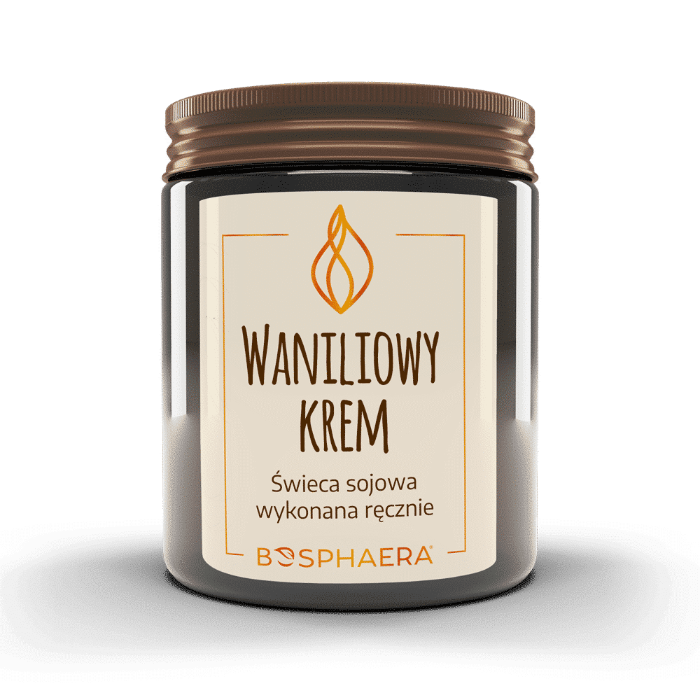 Bosphaera Świeca Sojowa Waniliowy krem 190g