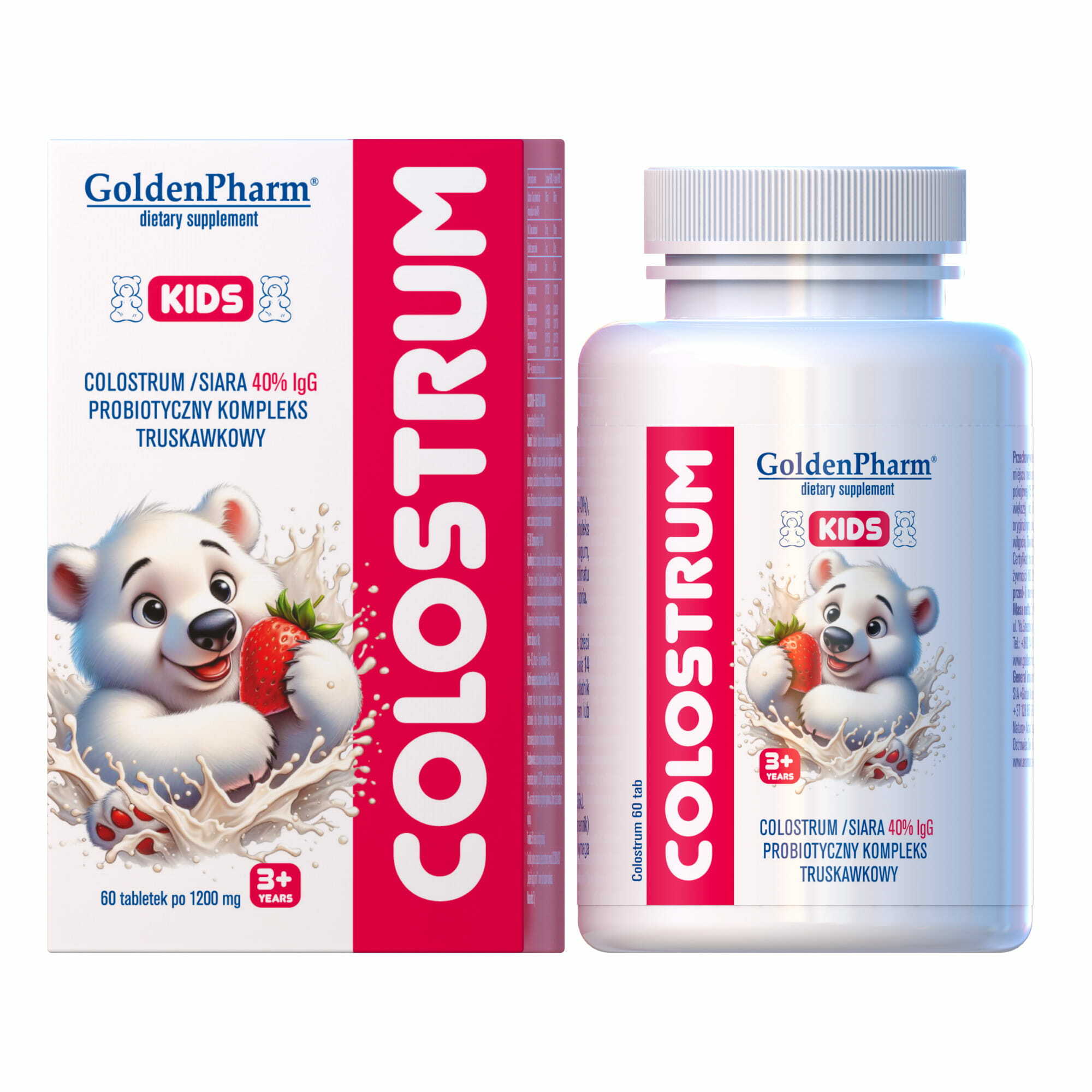 Golden Pharm Colostrum JUNIOR z probiotykiem-60 pastylek