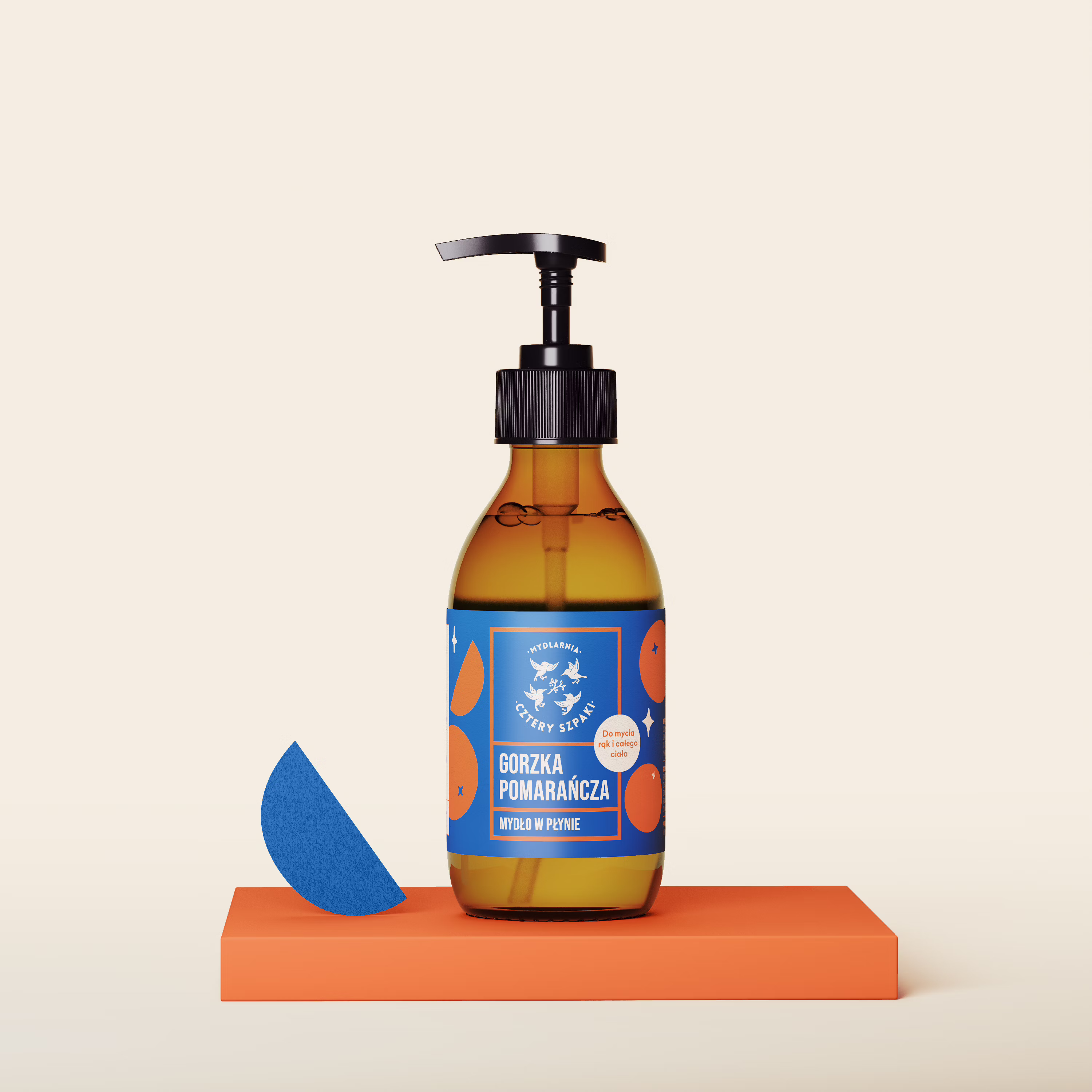 Cztery Szpaki Gorzka Pomarańcza - naturalne mydło w płynie- 300ml