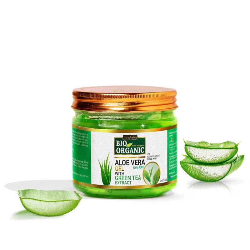 Indus Valley Żel aloesowy do skóry i włosów bio organic 175ml