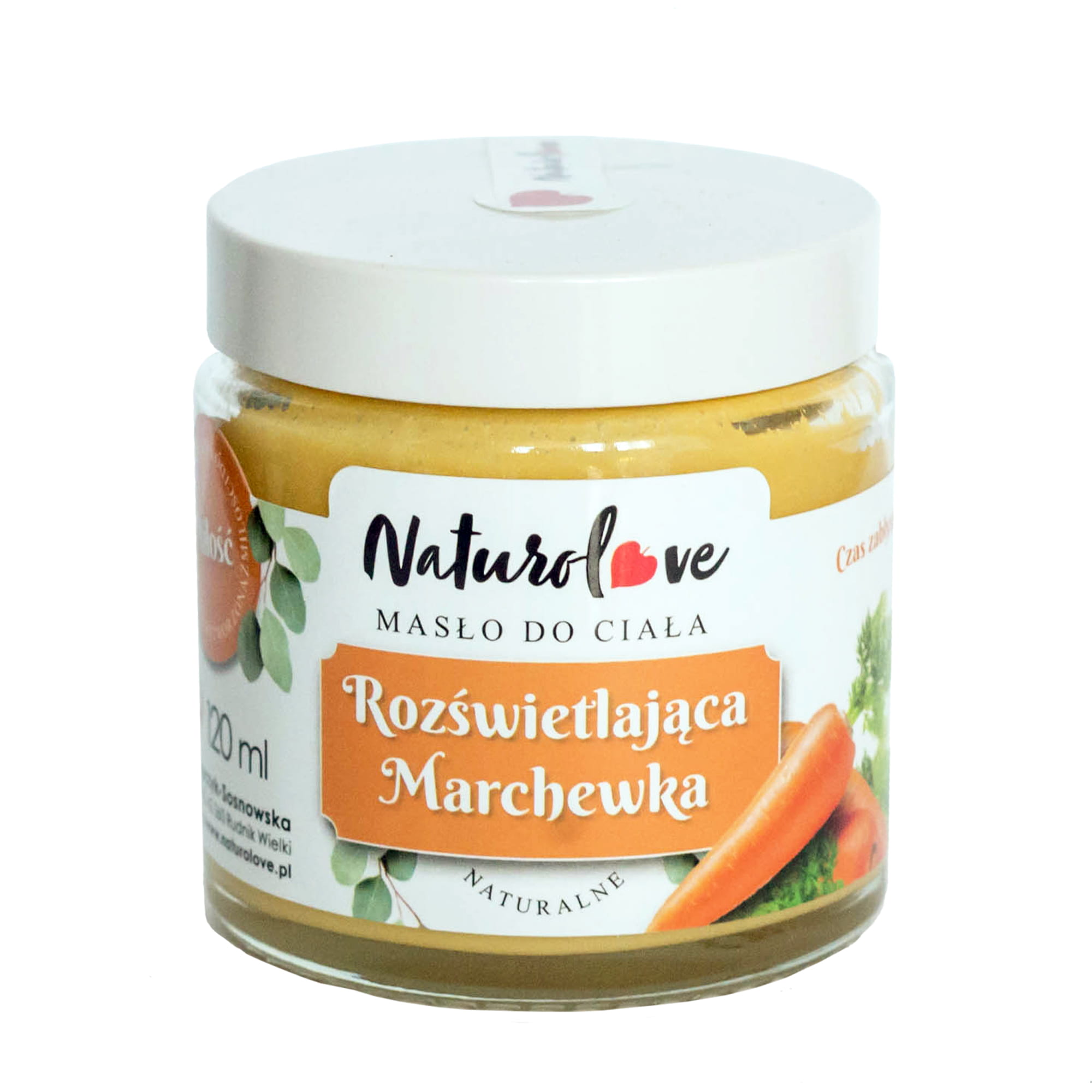 Naturolove Masło do ciała Rozświetlająca Marchewka 120ml