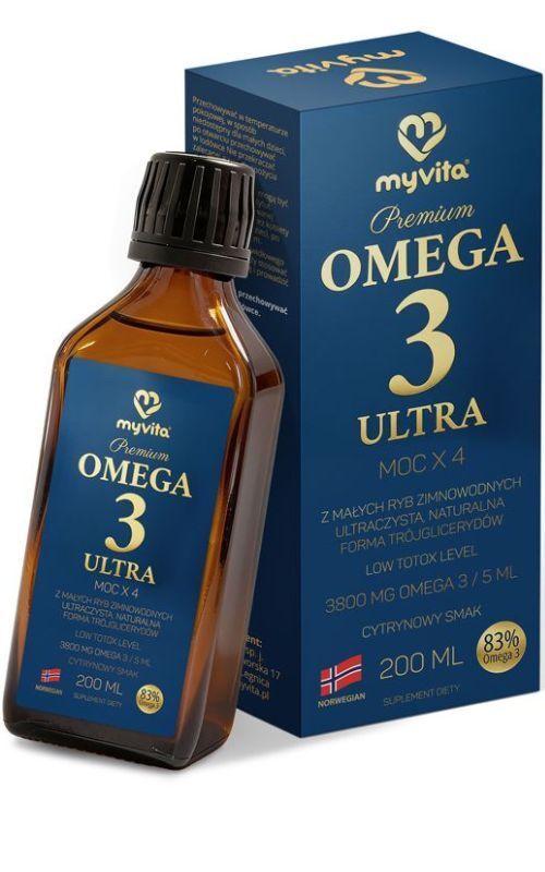 Myvita Omega 3 ULTRA w płynie 200 ml