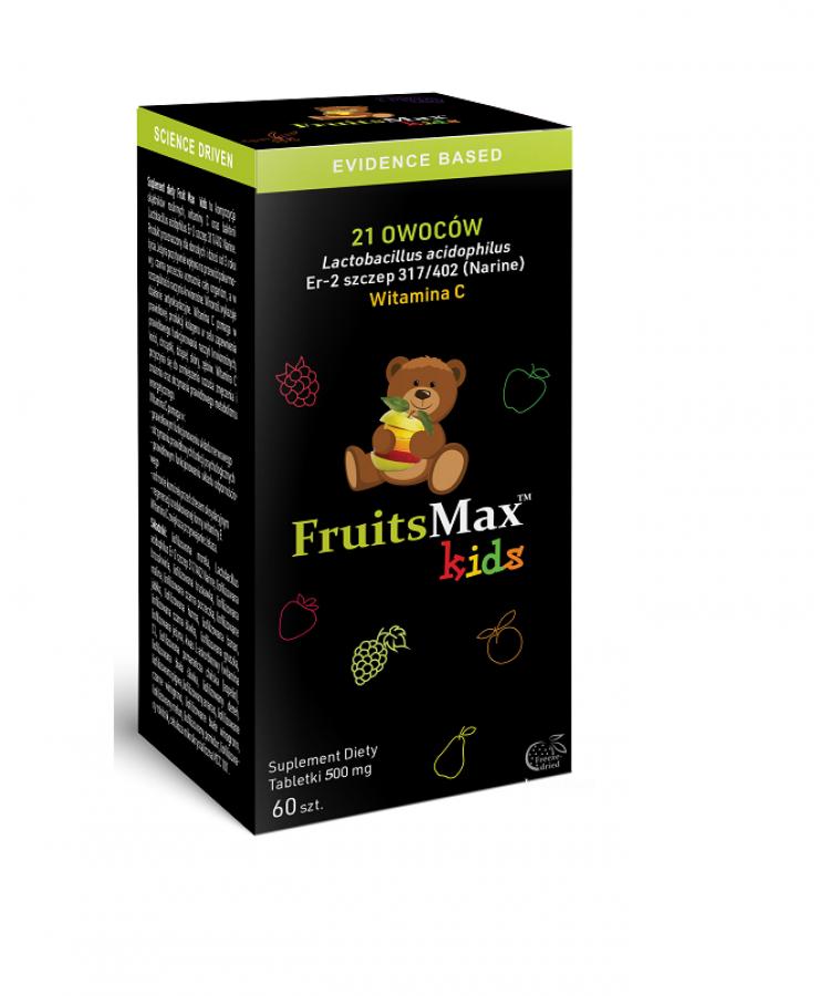 Narum FruitsMax Kids 500mg | 60 tabletek do ssania