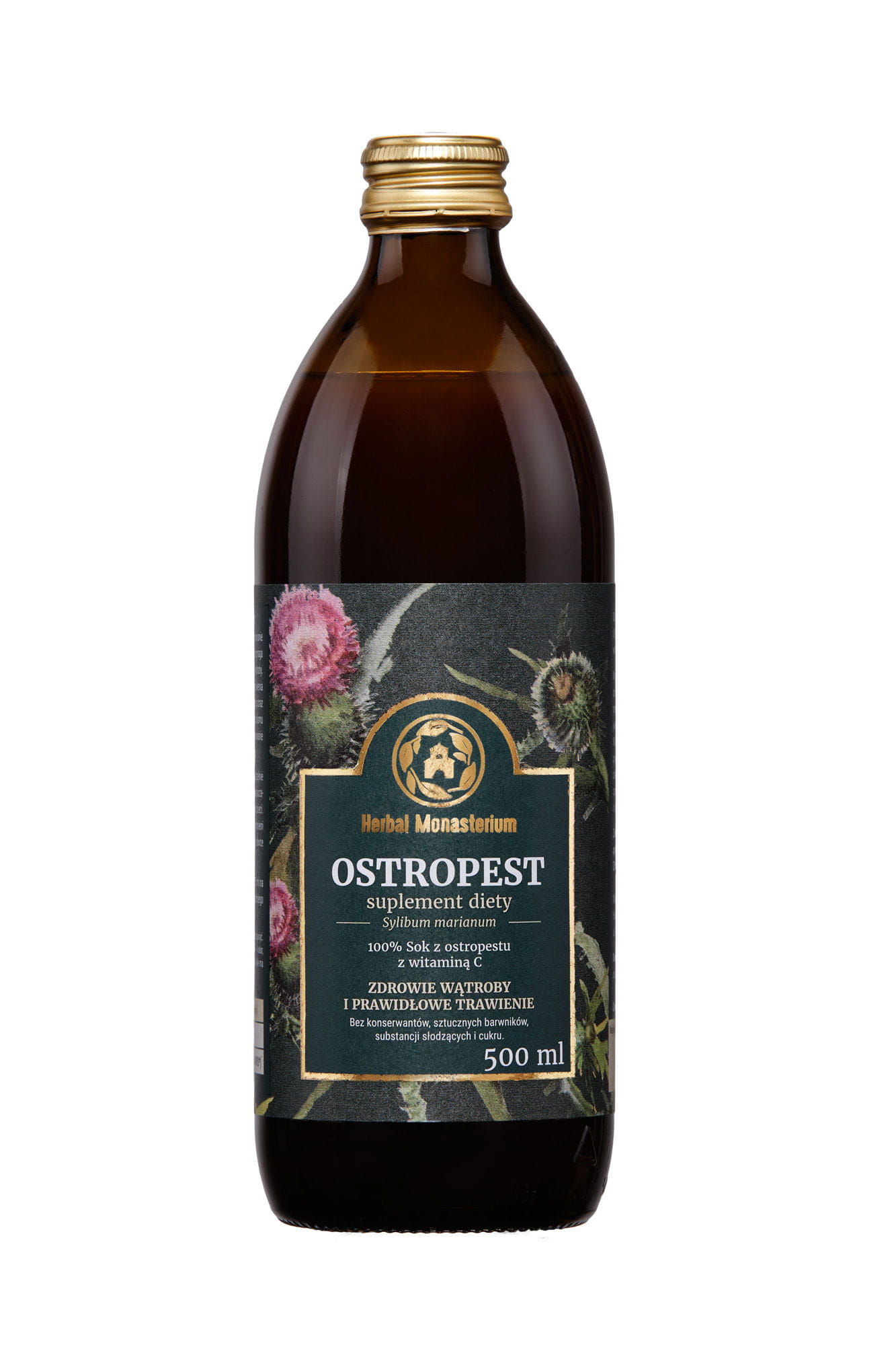 Herbal Monasterium sok naturalny z Ostropestu 500 ml